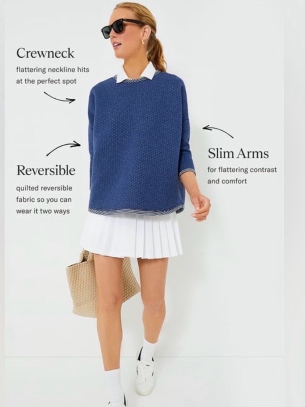 Tuckernuck Reversible Quilted Crewneck Sweatshirt